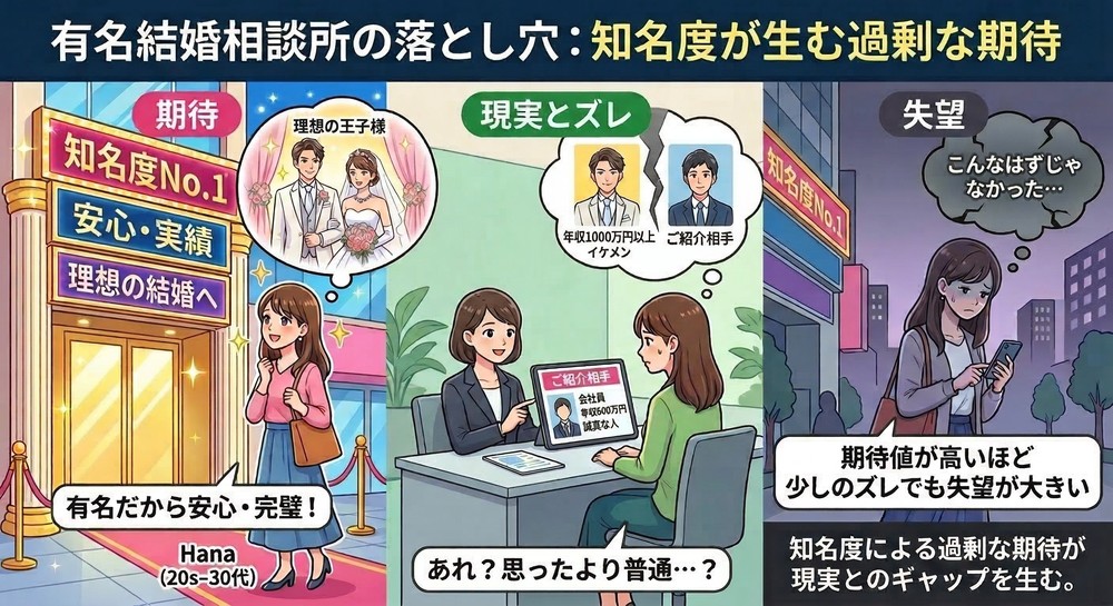 知名度と出会いの数は別のイメージ