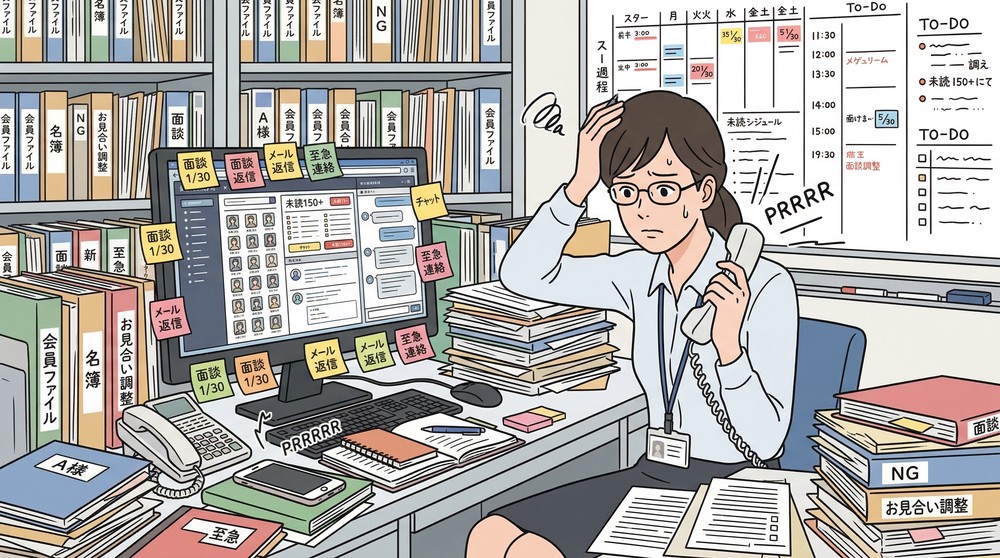 担当件数が多すぎるイメージ