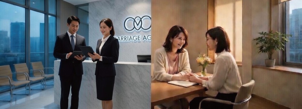 大手と小規模相談所の対比