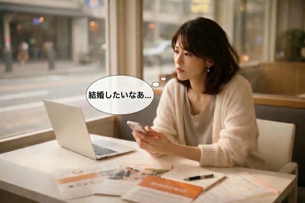 結婚相談所選びに悩む女性