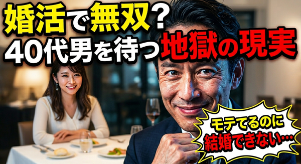 40代男性は結婚相談所の婚活でモテまくる？天狗に注意！