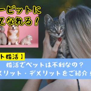 【ペット婚活】婚活でペットは不利なの？メリット・デメリットをご紹介！