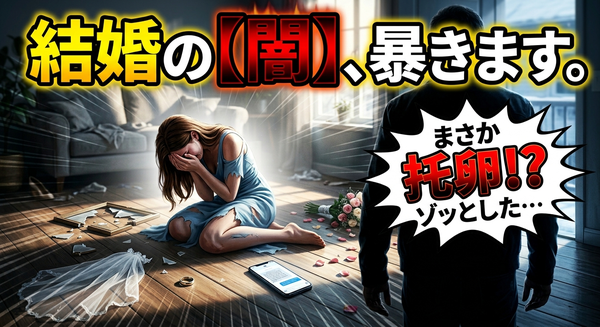 バツイチ男性のトラウマ！托卵女子の恐怖