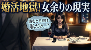 婚活で女性がもがき苦しむ驚きの理由って？婚活市場の男女比率と現実