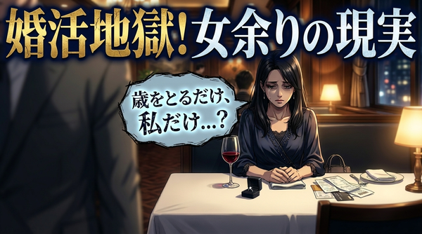 婚活で女性がもがき苦しむ驚きの理由って？婚活市場の男女比率と現実