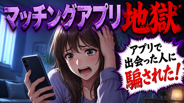 マッチングアプリ詐欺！本当にある詐欺女の手口