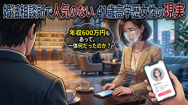 41歳/会社員/大卒/年収600万女性の結婚相談所の婚活体験談