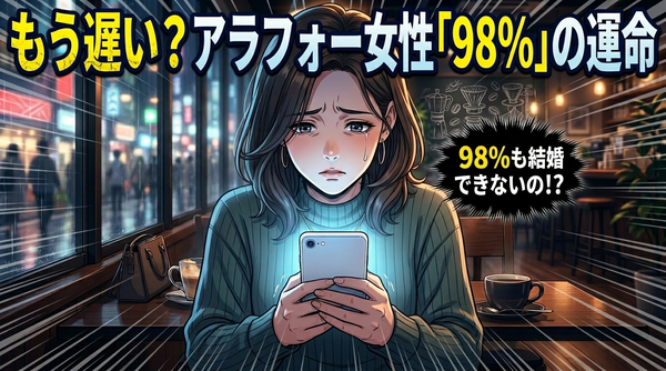 アラフォー女性の98％は結婚できないって本当？