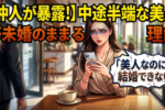 そこそこ美人なのに結婚できない女性の特徴とは？仲介人目線で解説