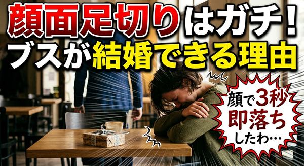 ブス・ブサイクだから結婚できないと思っているアナタよ！5分だけ結婚相談所カウンセラーの話を聞いてください！