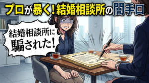 悪質な結婚相談所のからくりを解説!よくあるトラブルと対策方法