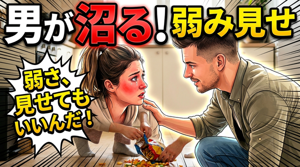 欠点を見せて心を掴む！男心を動かす法則