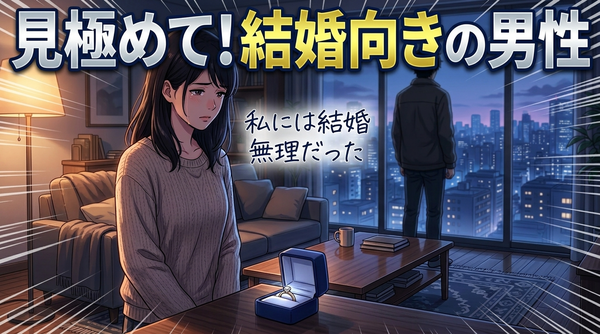 恋愛に向いている男性と結婚に向いている男性の違い